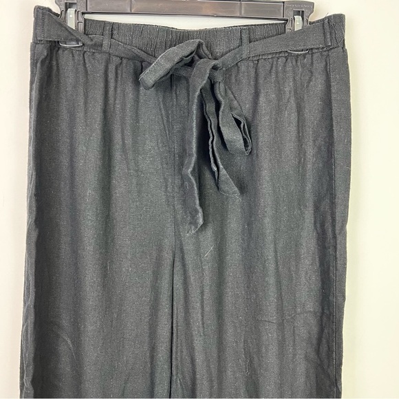 Ambiance Apparel pants womens medium Drawstring Waist Loose fitting linen blend - Picture 2 of 6